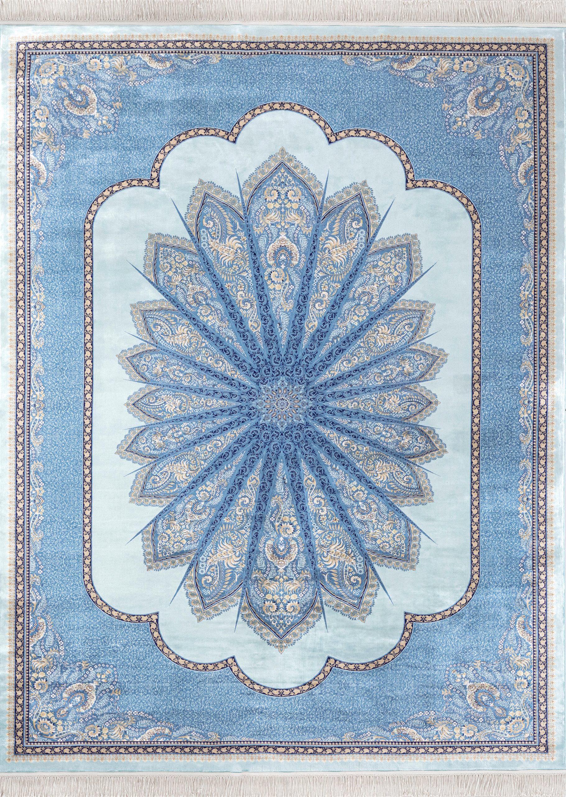 Kum İpek 2419D TURQUOISE halı